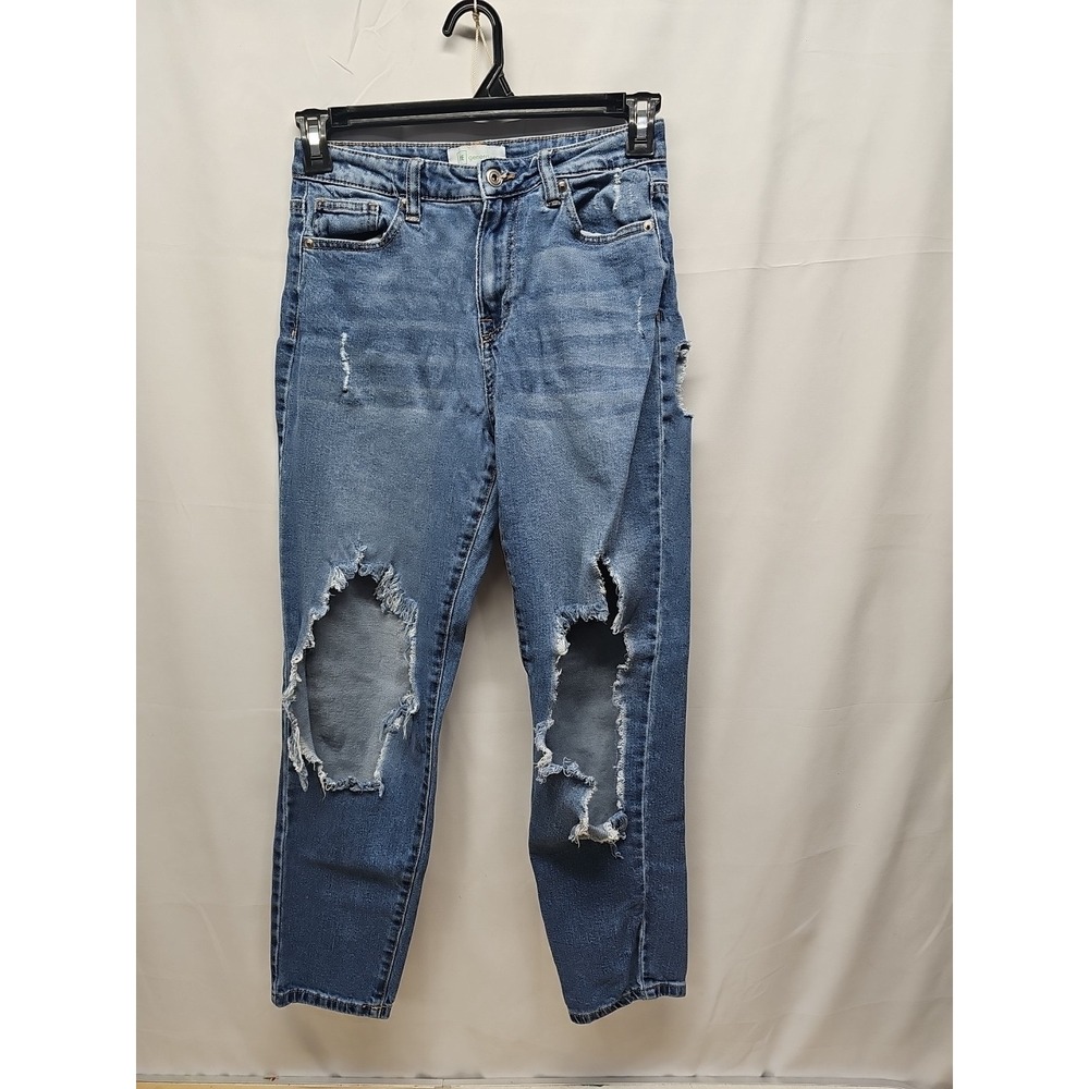 Celebrity Pink Women's Regeneration Slim Blue Denim Jeans Distressed Size 3 - Picture 3 of 16